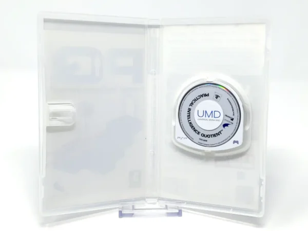 Interior del juego PQ: Practical Intelligence Quotient (ESP) (Rebajado) para PSP con disco y manual