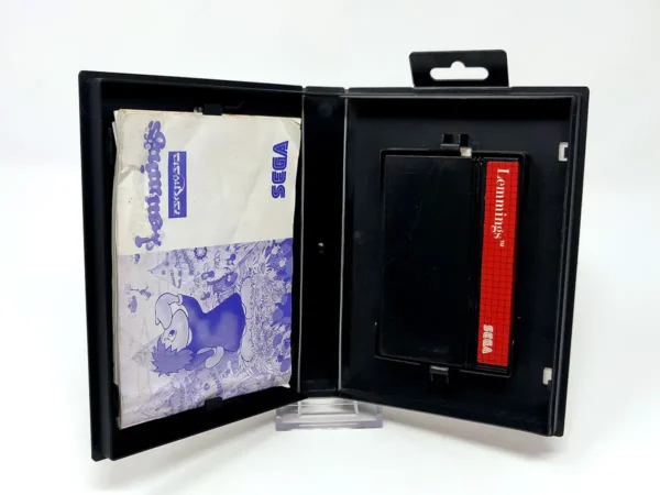 Lateral de la caja de Lemmings (ESP) para Sega Master System