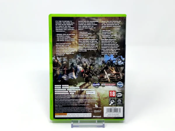 Parte trasera de Dead Island: Game of the Year Edition (EUR) para XBOX 360, edición PAL EUR