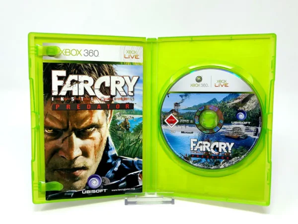 Interior del juego Far Cry Instincts: Predator (ESP) para XBOX 360 con disco y manual