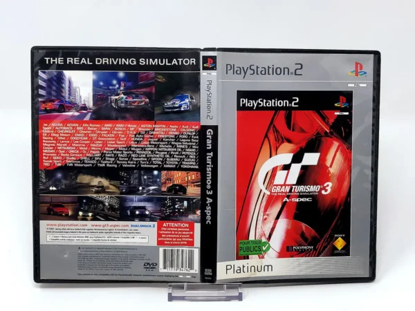 Gran Turismo 3: A-Spec (FRA) (Platinum) (Carátula) para PlayStation 2, edición PAL Francia, de segunda mano