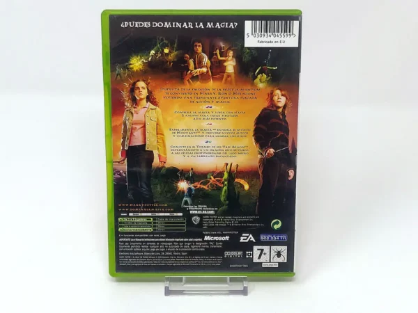 Parte trasera de Harry Potter y el Cáliz de Fuego (ESP) para XBOX, edición PAL España