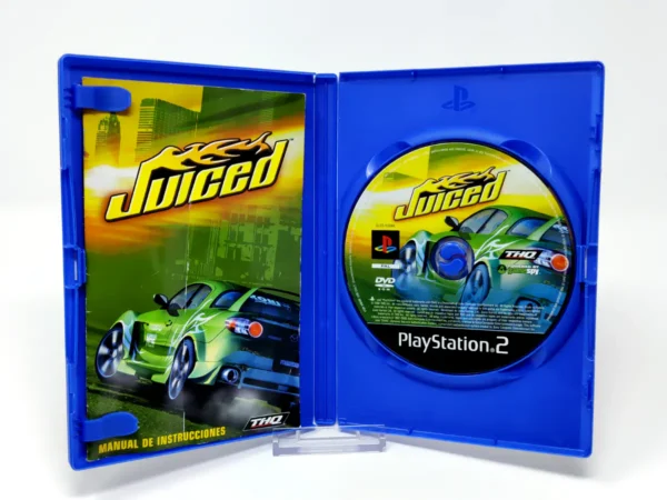 Interior del juego Juiced (ESP) (Rebajado) para PlayStation 2 con disco y manual