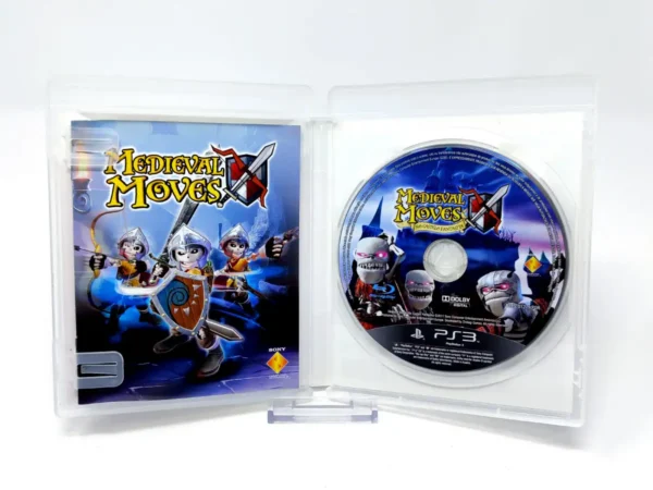 Interior del juego Medieval Moves (ESP) (Essentials) para PlayStation 3 con disco y manual