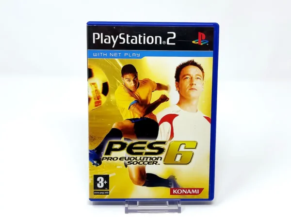 Portada de Pro Evolution Soccer 6 (UK) para PlayStation 2, edición PAL UK, de segunda mano