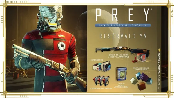 Lateral de la caja de Prey (ESP) para PlayStation 4
