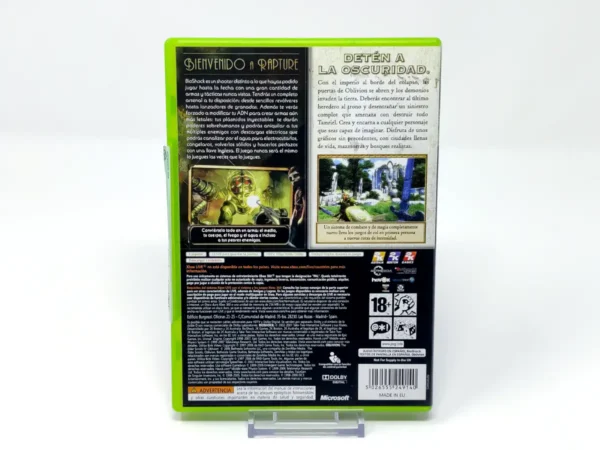 Parte trasera de BioShock & The Elder Scrolls IV: Oblivion (ESP) (Rebajado) para XBOX 360, edición PAL España