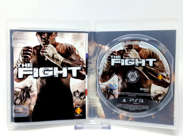 Interior del juego The Fight (UK) para PlayStation 3 con disco y manual