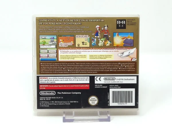 Parte trasera de Pokémon: Edición Oro HeartGold (ESP) para Nintendo DS