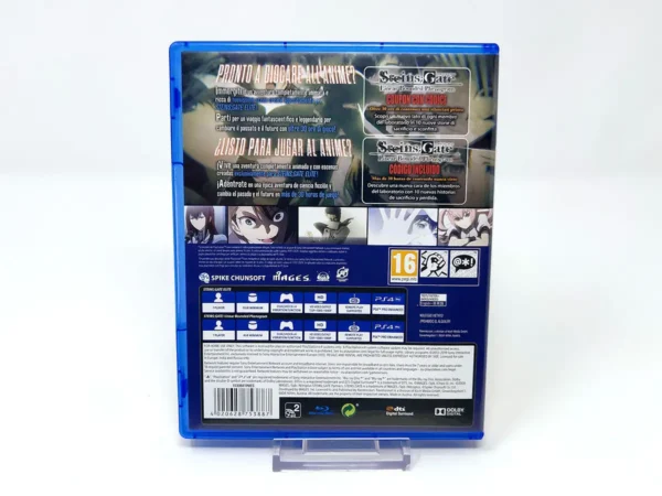 Parte trasera de Steins;Gate Elite (ESP) para PlayStation 4, edición PAL España