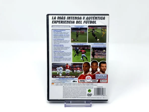 Parte trasera de FIFA Football 2003 (ESP) (Rebajado) para PlayStation 2, edición PAL España