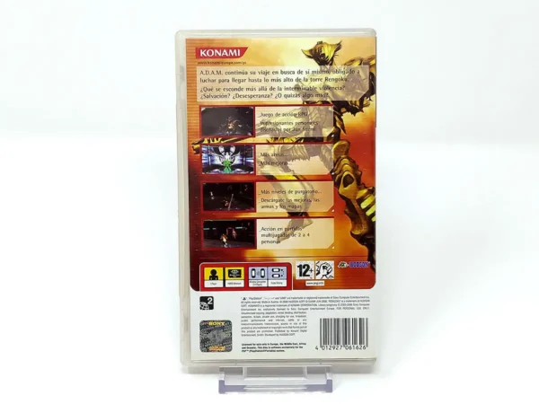 Parte trasera de Rengoku II: The Stairway to H.E.A.V.E.N. (ESP) para PSP, edición PAL España