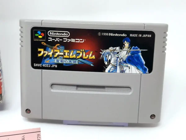 Lateral de la caja de Fire Emblem: Seisen no Keifu (JAP) para Nintendo SNES