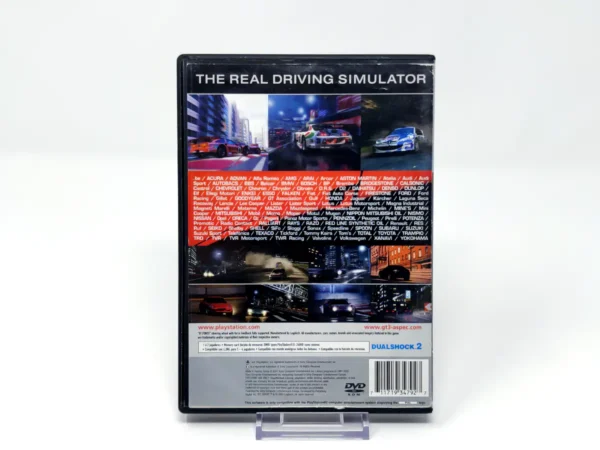 Parte trasera de Gran Turismo 3: A-Spec (ESP) (Platinum) (Rebajado) para PlayStation 2, edición PAL España