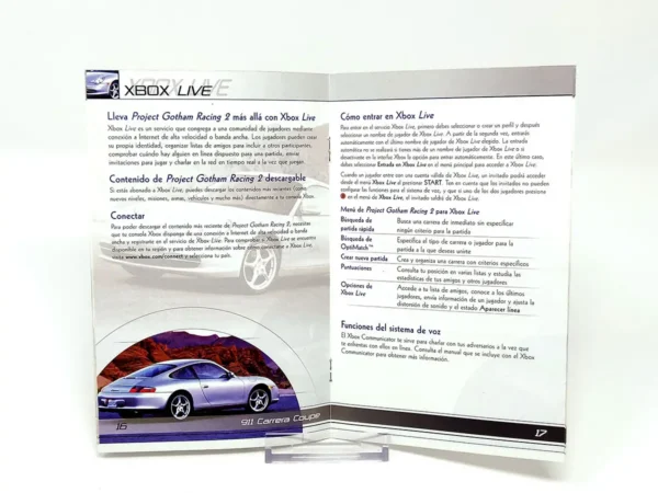Project Gotham Racing 2 (ESP) (Manual) para XBOX, edición PAL España, de segunda mano