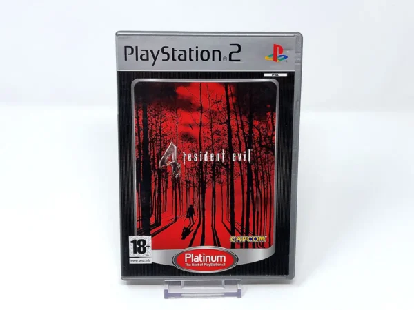 Portada de Resident Evil 4 (ESP) (Platinum) para PlayStation 2, edición PAL España, de segunda mano
