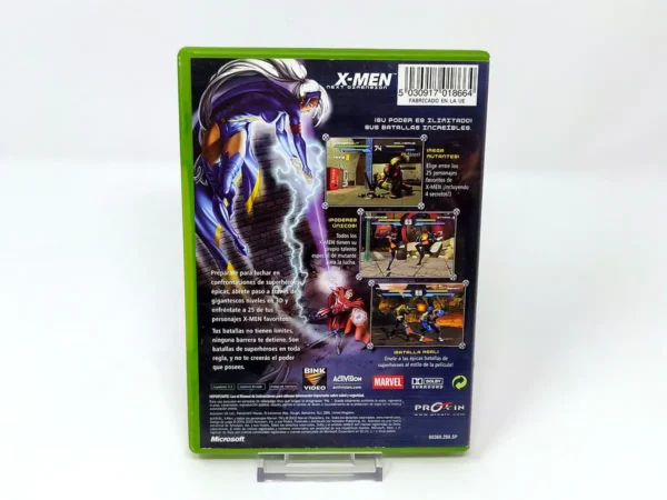 Parte trasera de X-Men: Next Dimension (ESP) (Rebajado) para XBOX, edición PAL España
