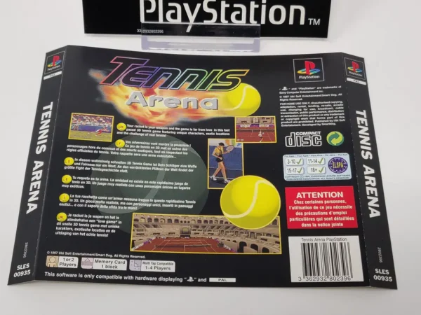 Tennis Arena (ESP) (Carátula) para PlayStation 1, de segunda mano