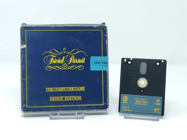 Parte trasera de Trivial Pursuit: Genus Edition (ESP) para Sinclair ZX Spectrum, edición PAL España