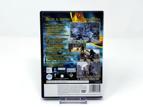 Parte trasera de El Señor de los Anillos: Las Dos Torres (ESP) (Rebajado) para PlayStation 2, edición PAL España