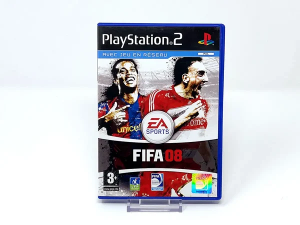 Portada de FIFA 08 (FRA) para PlayStation 2, edición PAL Francia, de segunda mano