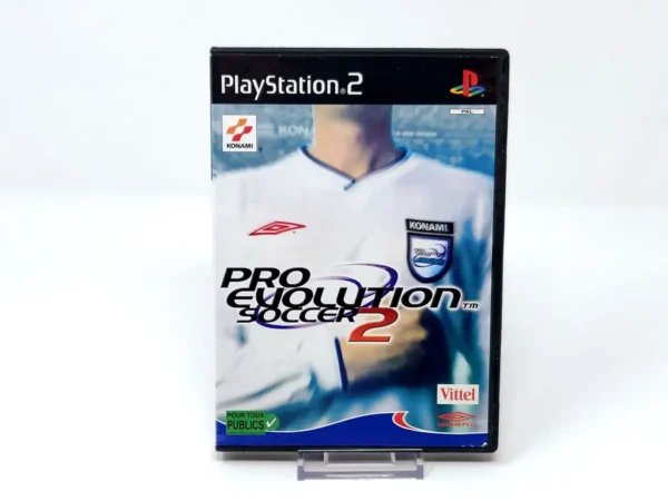 Portada de Pro Evolution Soccer 2 (FRA) (Rebajado) para PlayStation 2, edición PAL Francia, de segunda mano