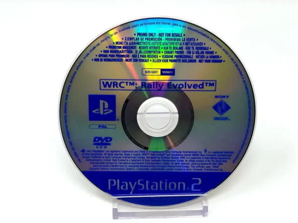 Portada de WRC: Rally Evolved (ESP) (Promo) (Disco) para PlayStation 2, edición PAL España, de segunda mano