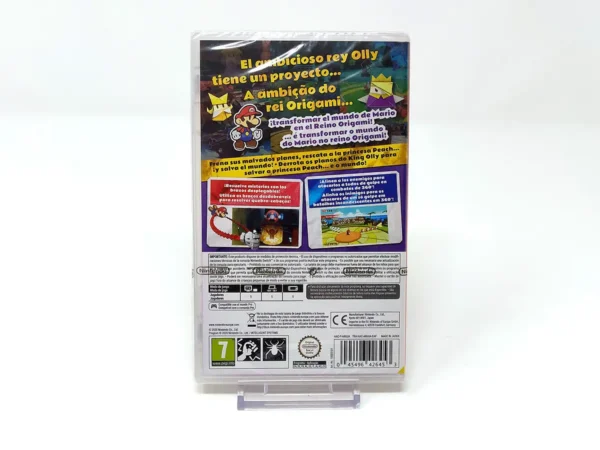 Parte trasera de Paper Mario: The Origami King (ESP) (Precintado) para Nintendo Switch, edición PAL España