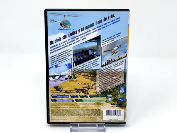 Parte trasera de Microsoft Flight Simulator X (Professional Edition) (ESP) para PC, edición PAL España