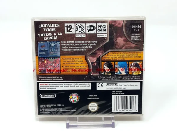 Parte trasera de Advance Wars: Dark Conflict (ESP) (Precintado) para Nintendo DS, edición PAL España