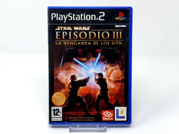 Portada de Star Wars: Episodio III - La Venganza de los Sith (ESP) para PlayStation 2, edición PAL España, de segunda mano