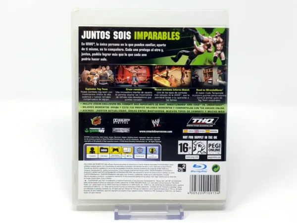 Parte trasera de WWE SmackDown vs. Raw 2009 (ESP) (Rebajado) para PlayStation 3, edición PAL España