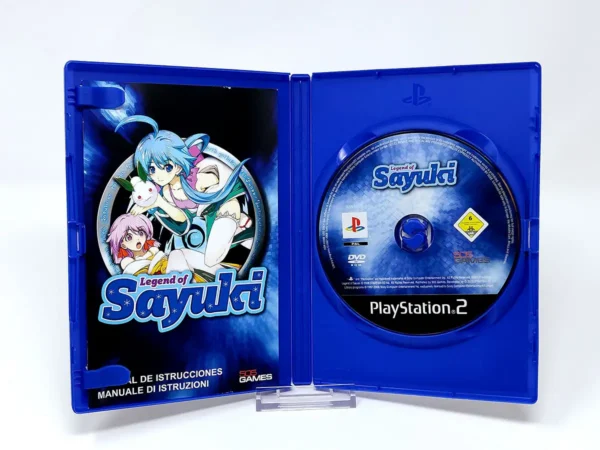 Interior del juego Legend of Sayuki (ESP) para PlayStation 2 con disco y manual