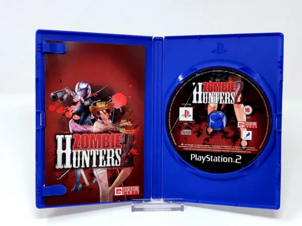 Interior del juego Zombie Hunters 2 (ESP) para PlayStation 2 con disco y manual