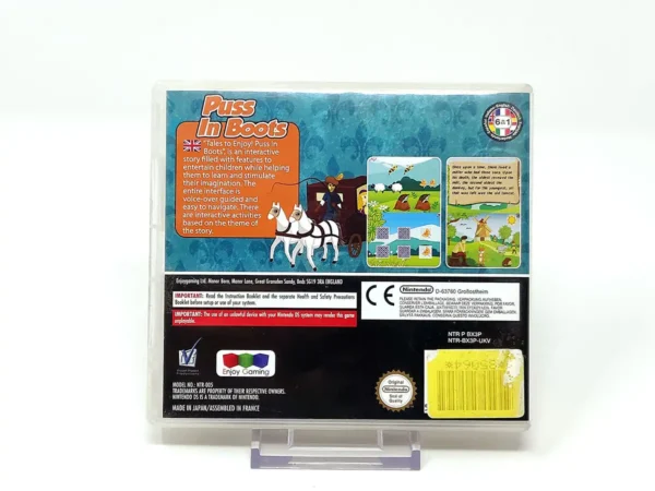 Parte trasera de Tales to Enjoy!: Puss In Boots (UK) para Nintendo DS, edición PAL UK