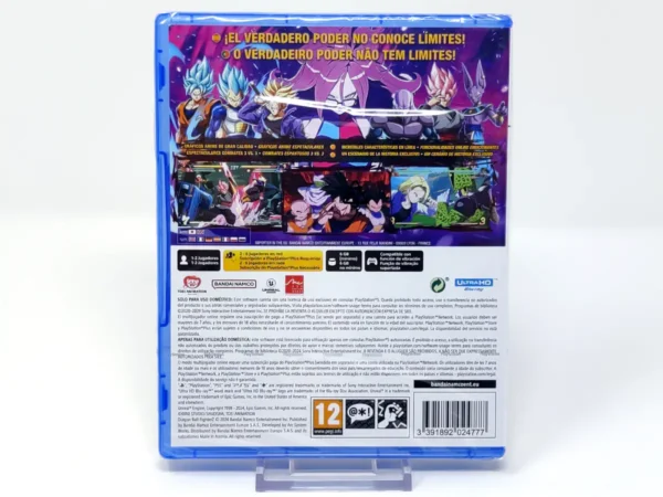 Parte trasera de Dragon Ball FighterZ (ESP) (Precintado) para PlayStation 5, edición PAL España