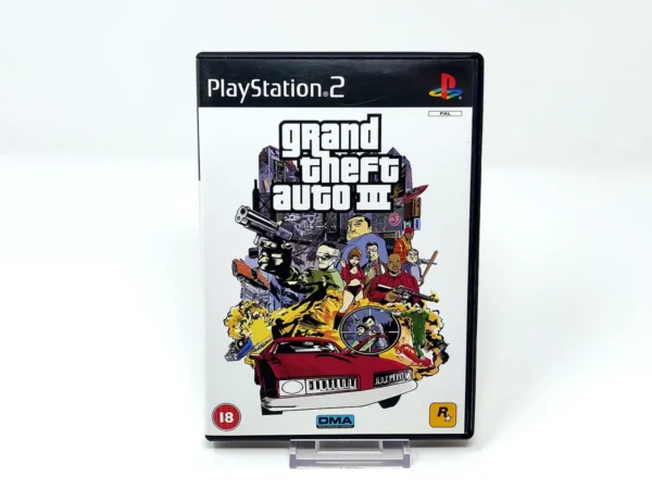 Portada de Grand Theft Auto III (UK) para PlayStation 2, edición PAL UK, de segunda mano