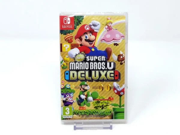 Portada de New Super Mario Bros. U Deluxe (ESP) (Precintado) para Nintendo Switch, edición PAL España, de segunda mano