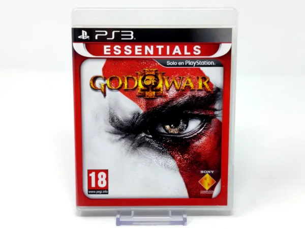 Portada de God of War III (ESP) (Essentials) para PlayStation 3, edición PAL España, de segunda mano