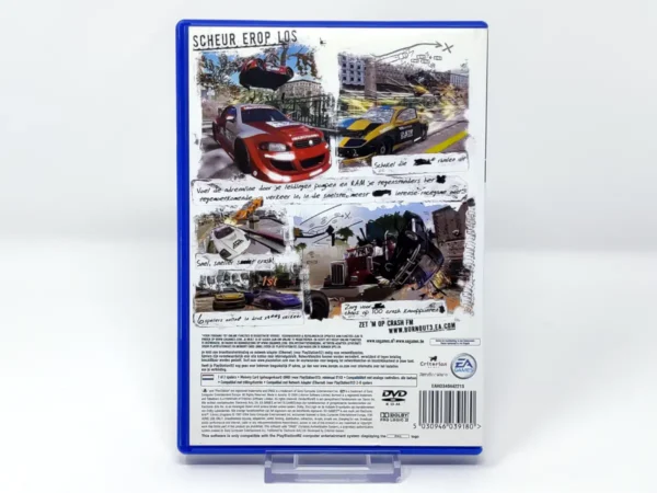 Parte trasera de Burnout 3: Takedown (HOL) para PlayStation 2, edición PAL Holanda