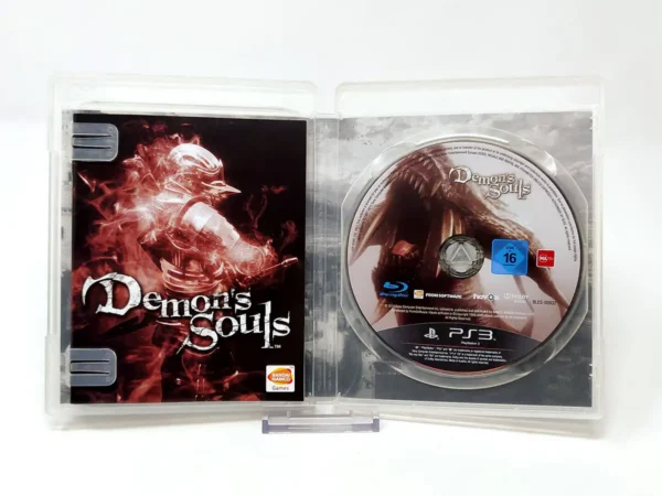 Interior del juego Demon's Souls (ESP) para PlayStation 3 con disco y manual