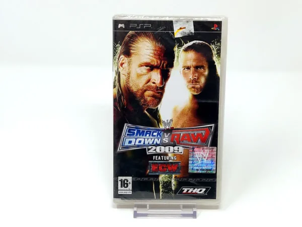 Portada de WWE SmackDown vs. Raw 2009 (ESP) (Precintado) para PSP, edición PAL España, de segunda mano