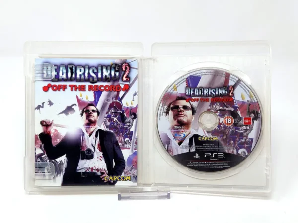 Interior del juego Dead Rising 2: Off the Record (ESP) para PlayStation 3 con disco y manual