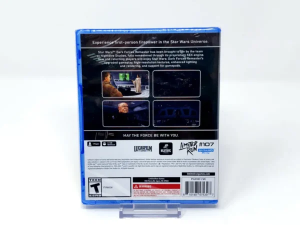 Parte trasera de Star Wars: Dark Forces (USA) (Limited Run) (Precintado) para PlayStation 5, edición NTSC USA