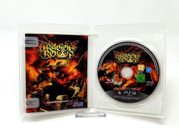 Interior del juego Dragon's Crown (ESP) para PlayStation 3 con disco y manual