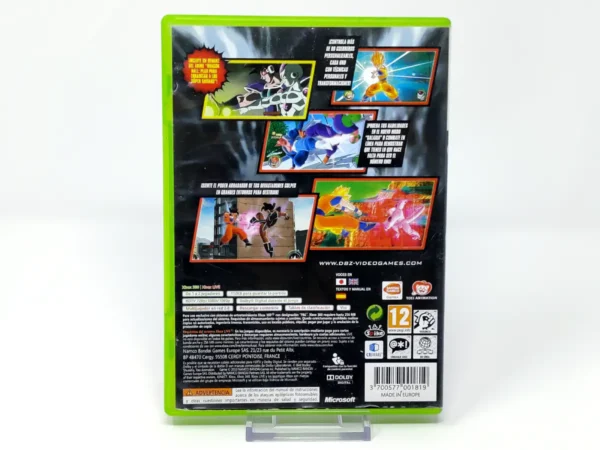 Parte trasera de Dragon Ball: Raging Blast 2 (ESP) (Rebajado) para XBOX 360, edición PAL España