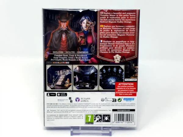 Parte trasera de The Inheritance of Crimson Manor (Victorian Edition) (ESP) (Precintado) para PlayStation 5, edición PAL España