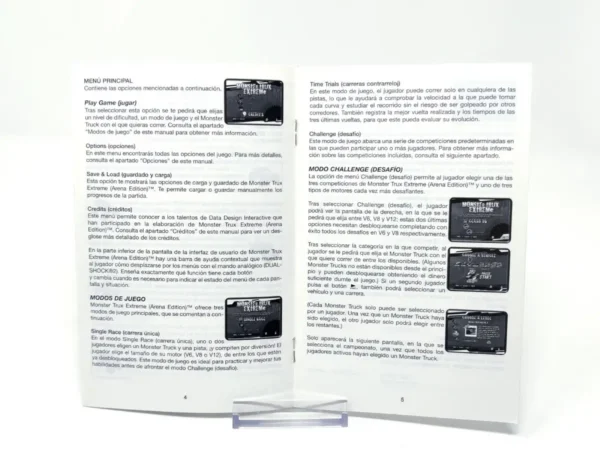 Monster Trux Extreme: Arena Edition (ESP) (Manual) para PlayStation 2, edición PAL España, de segunda mano