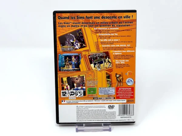 Parte trasera de Les Urbz: Les Sims in the City (FRA) para PlayStation 2, edición PAL Francia