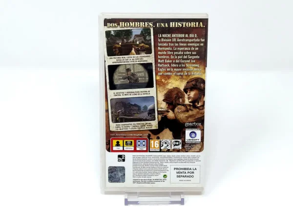 Parte trasera de Brothers in Arms: D-Day (ESP) (Rebajado) para PSP, edición PAL Francia